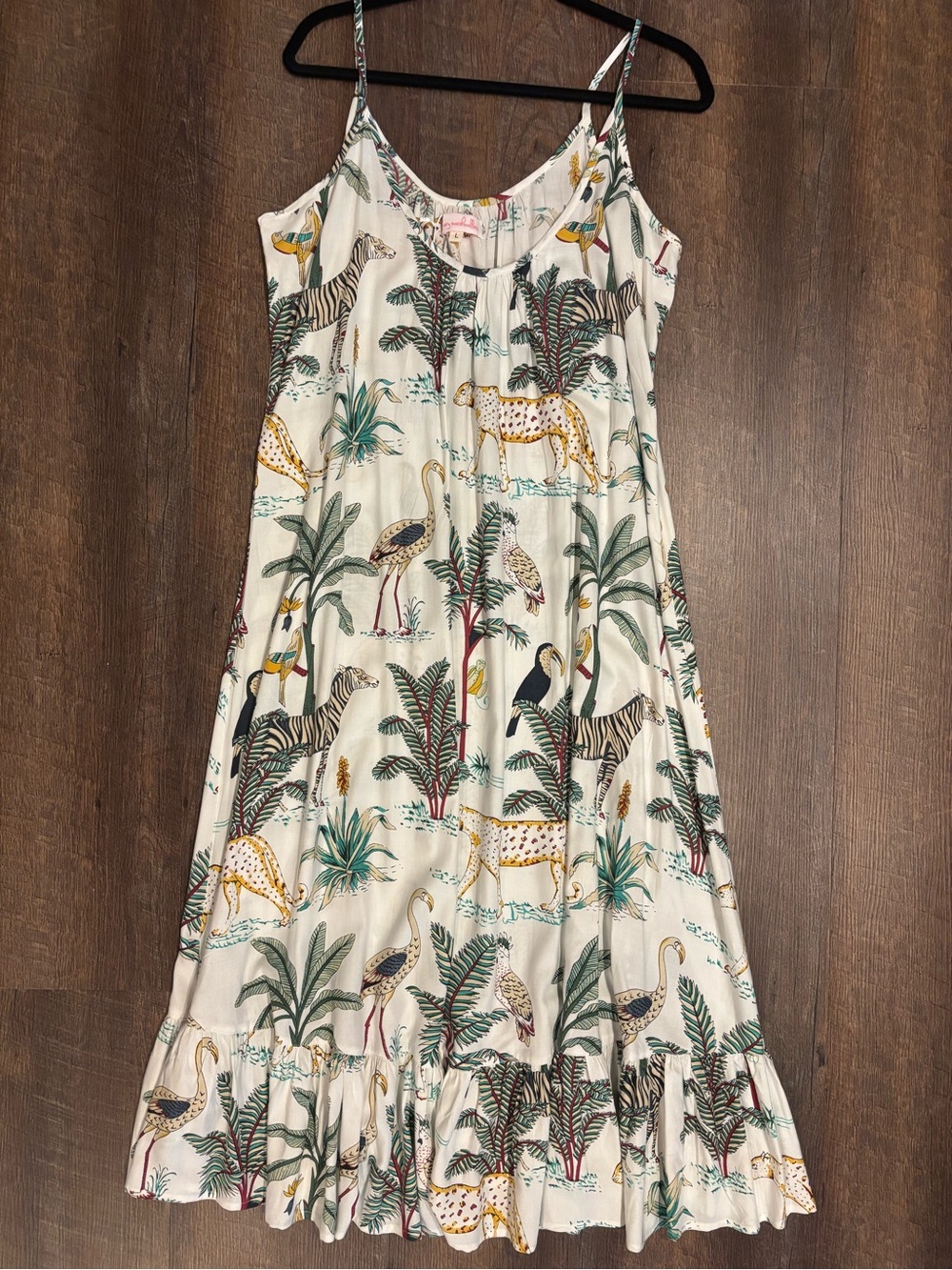 Mary Marshmallow Jungle Print MIDI Dress